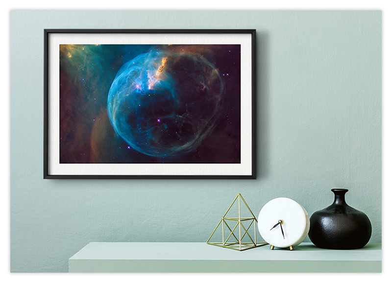 Bubble Nebula - Sternnebel - Astronomie Kunstdruck