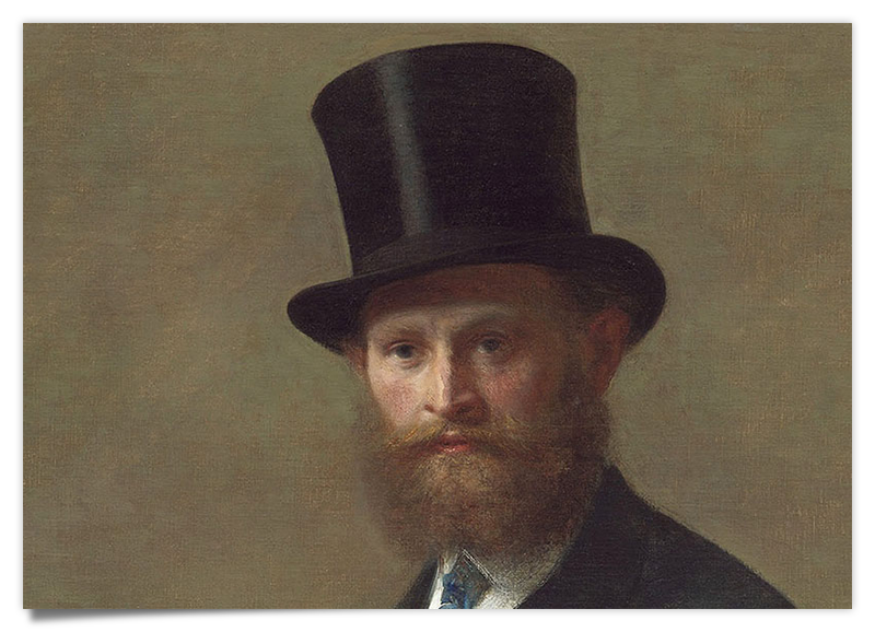 Édouard Manet Portrait - Ölgemälde Kunstdruck