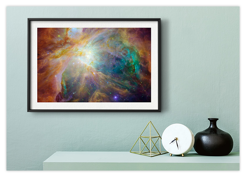 Herz des Orion Nebel - Astronomie Kunstdruck